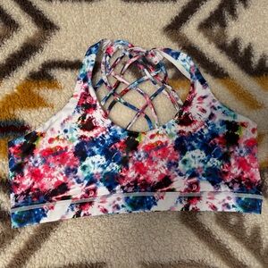 Cvg tie dye butterfly back sports bra XL